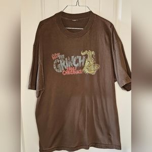 [Dr. Seuss] Brown How the Grinch Stole Christmas T-Shirt 《L》